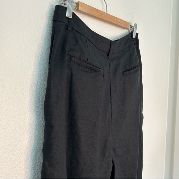 Reformation 100% linen pants black 10P - Picture 11 of 16